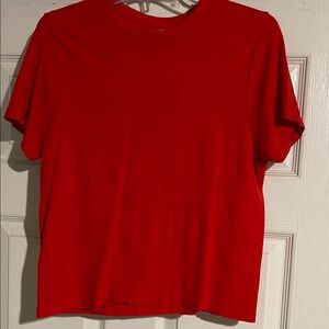 Red Women's cropped t shirt